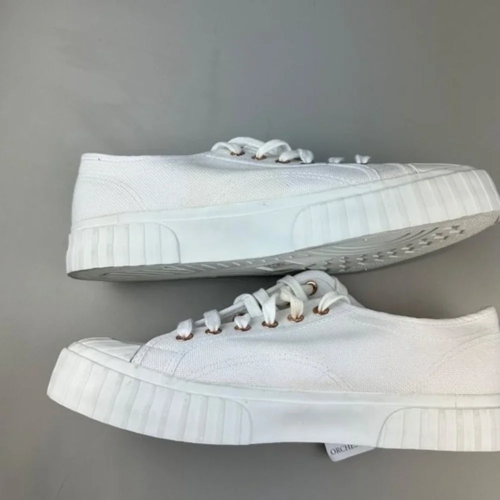 Superga 2630 COTU Canvas Sneaker in White & Rose - Picture 6 of 7